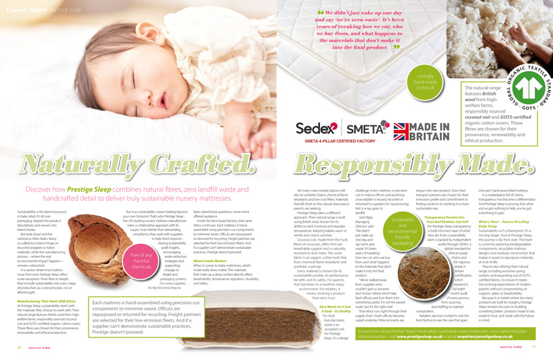 Nursery Today Cover Story Prestige Sleep
