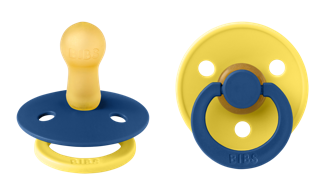 BIBS create two unique pacifiers in the colours of the Ukrainian flag