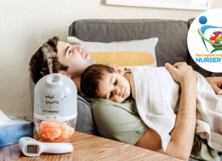 The award winning 3-in-1 ClevaMama ClevaPure Salt Lamp ClevaMama Harrogate Nursery Fair