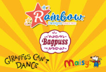 Maisy, Bagpuss and Giraffes Can’t Dance join the Rainbow Designs Family