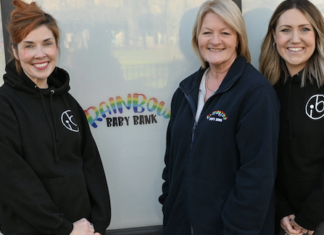 Ickle Bubba partners with Baby Bank Alliance From left to right: Jenna Shorter – Ickle Bubba, Samantha Cottam – Rainbow Baby Bank, Emma Scorah – Ickle Bubba