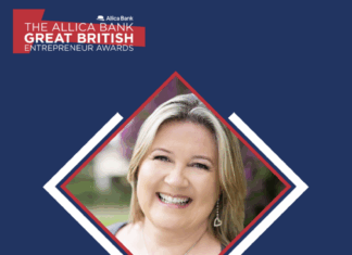 Cara Sayer wins the 2025 Allica Bank Great British Entrepreneur Awards for South East