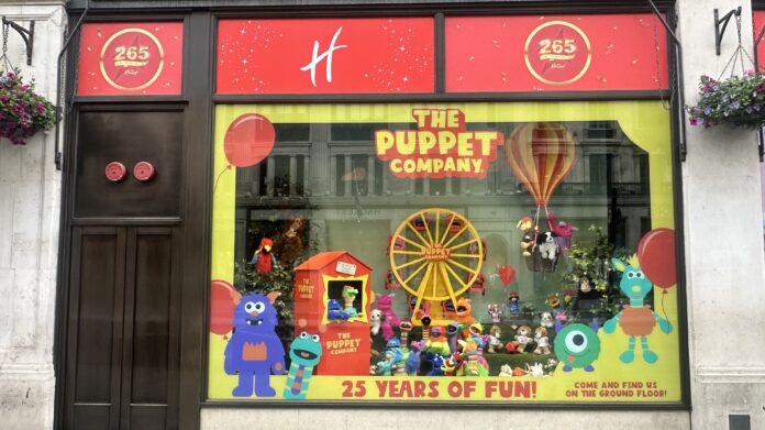The Puppet Company Hamleys display